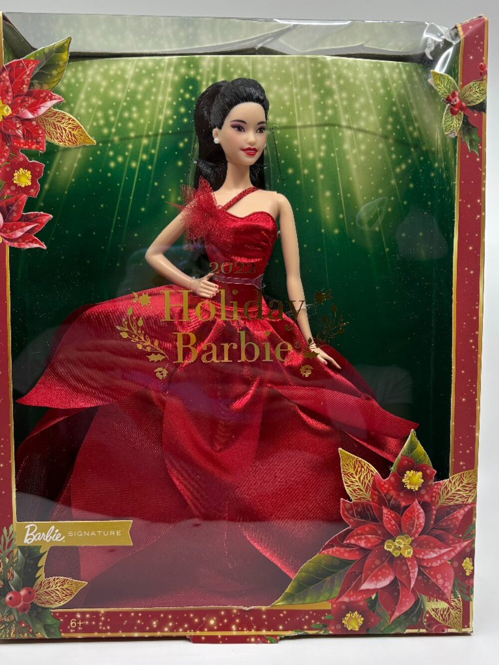 *New* 2022 Holiday Barbie Doll Red Gown Signature Series (Box damaged)